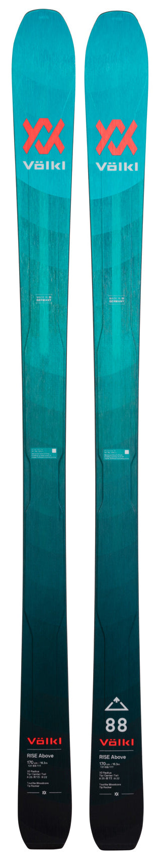 Pack neuf skis Völkl RISE ABOVE 88 + Marker Alpinist 10 LT + peaux - neuf déstockage