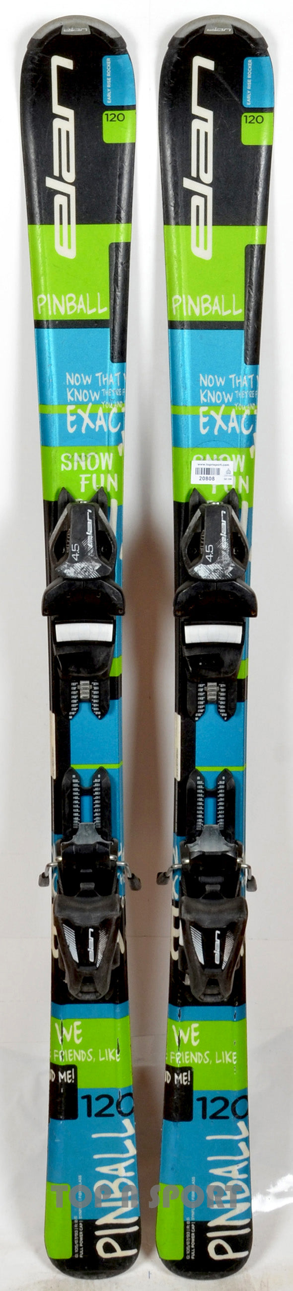 SKI OCCASION ENFANT ELAN PRO RACE taille: 120 cm = 1 mètre 20 + fixations EUR 59,95 - FR