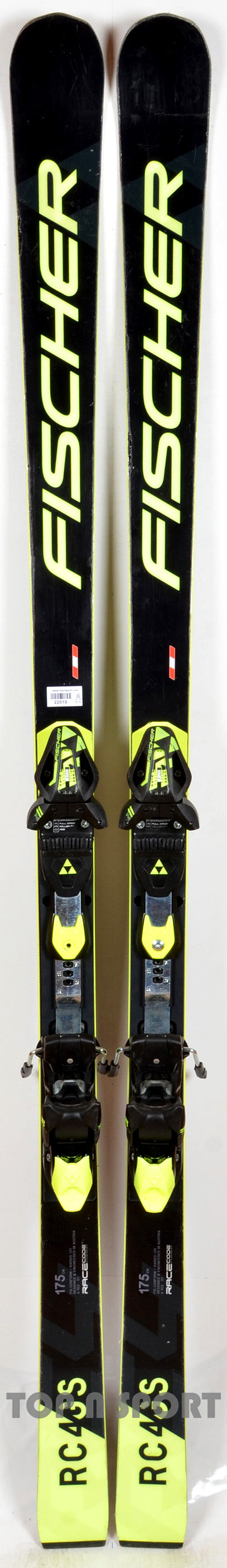 Fischer RC4 WC GS FIS JR full black - skis d'occasion Junior