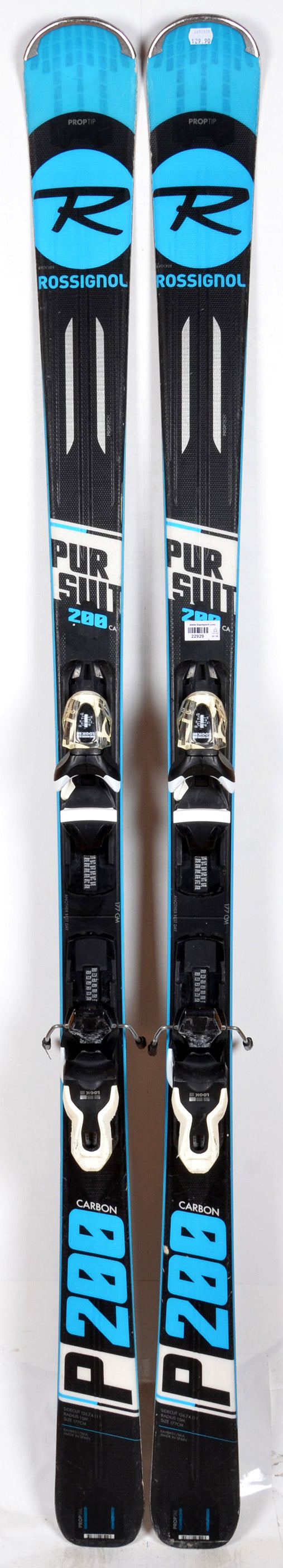 Rossignol PURSUIT 200 black blue - skis d'occasion