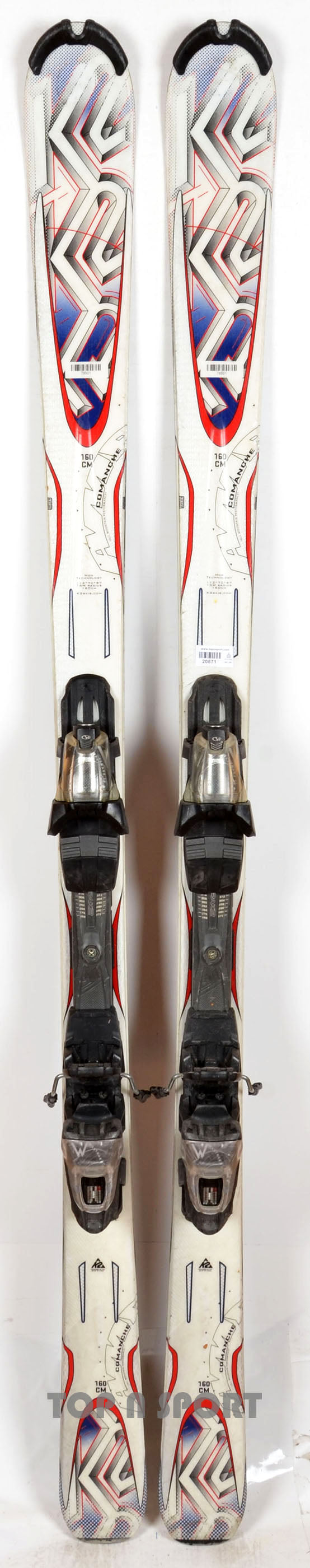 K2 COMANCHE white / blue - skis d'occasion