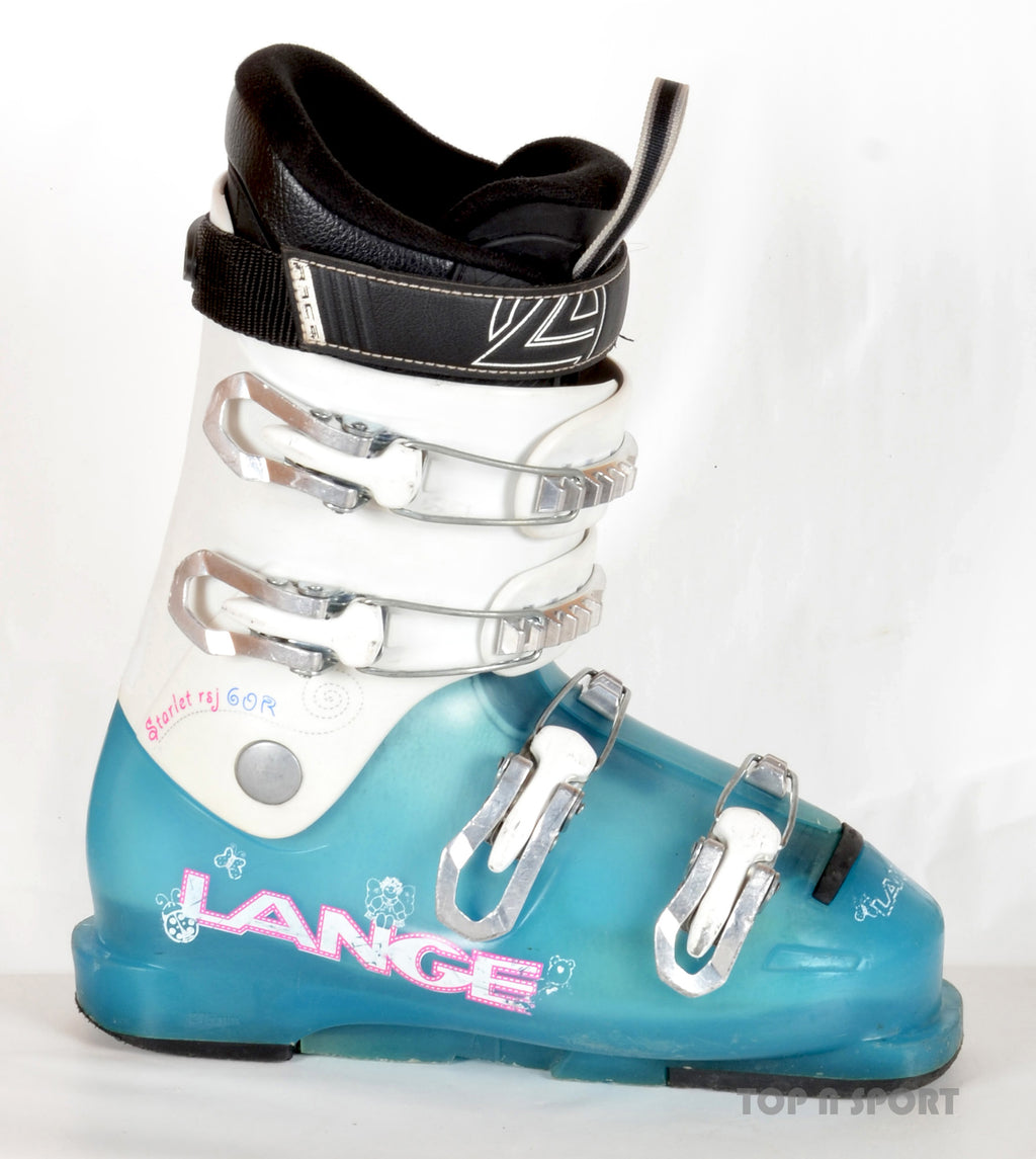 Chaussure de Ski Occasion Junior Lange RSJ 60 RTL_4 crochets + strap Chaussure de Ski Occasion Junior Lange RSJ 60 RTL_4 crochets + strap