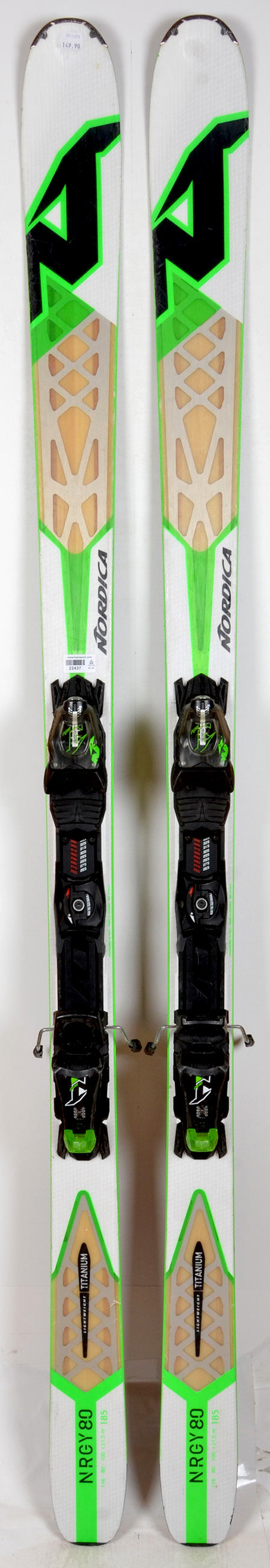 Nordica NRGY 80 white - skis d'occasion