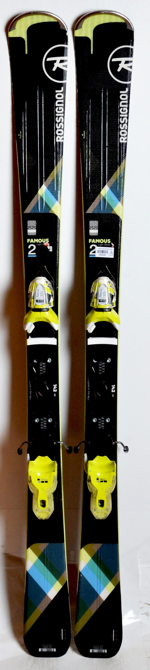 Rossignol FAMOUS 2 black  / yellow - skis d'occasion Femme