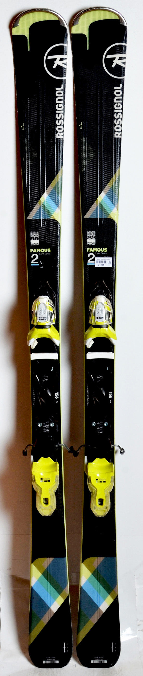 Rossignol FAMOUS 2 black  / yellow - skis d'occasion Femme