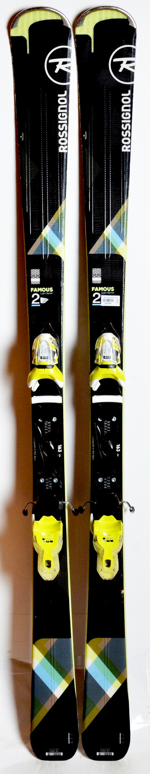 Rossignol FAMOUS 2 black  / yellow - skis d'occasion Femme