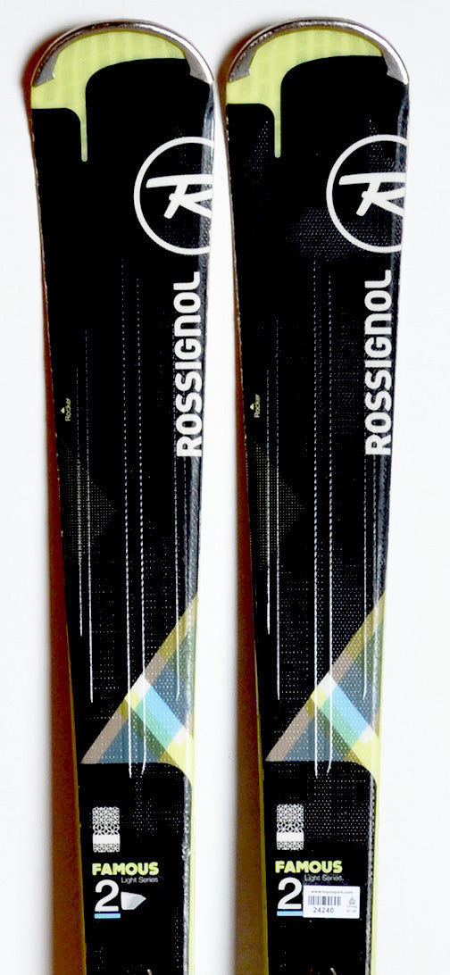 Rossignol FAMOUS 2 black  / yellow - skis d'occasion Femme