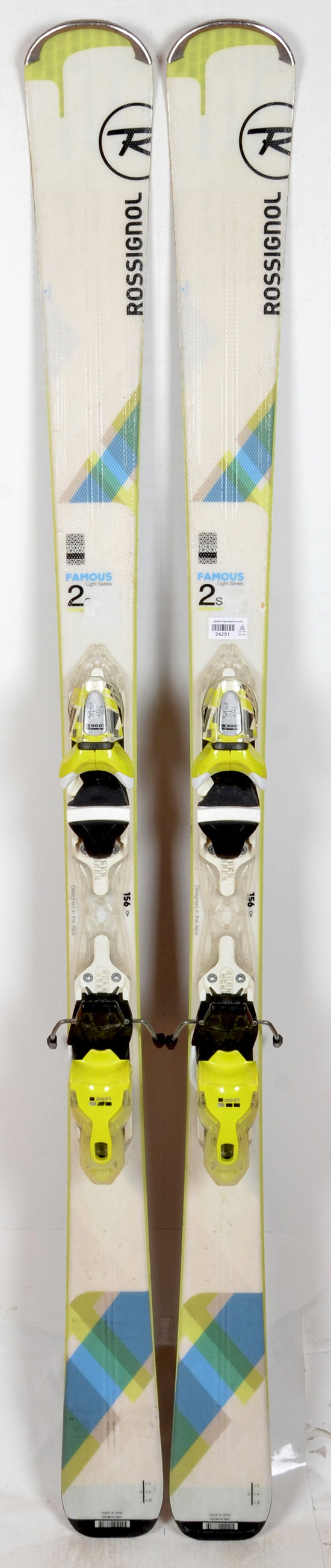 Rossignol FAMOUS 2S white - skis d'occasion Femme