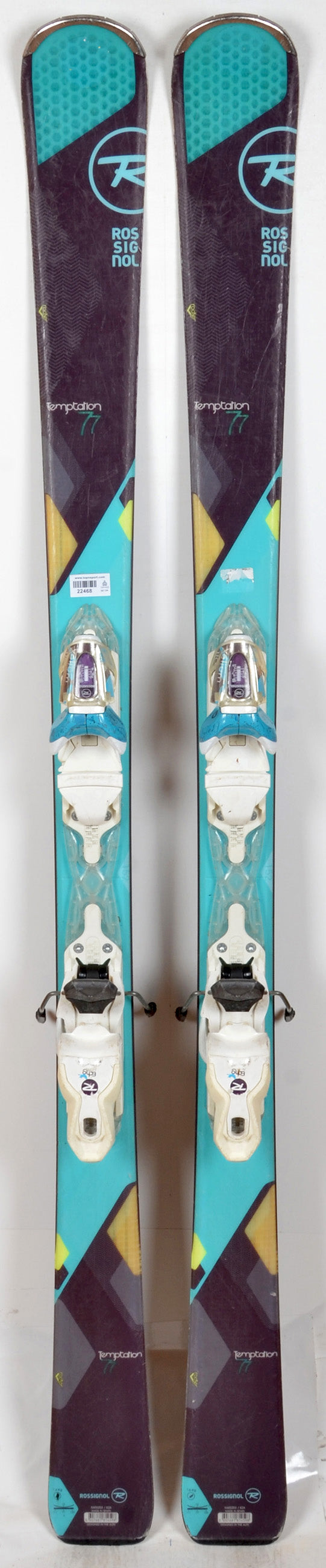 Rossignol TEMPTATION 77 purple - skis d'occasion Femme