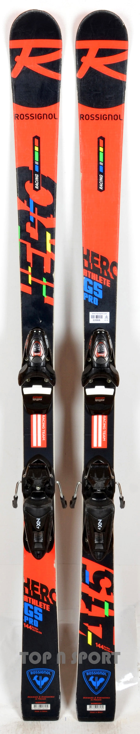 Rossignol HERO ATHLETE GS PRO black / red - skis d'occasion Junior