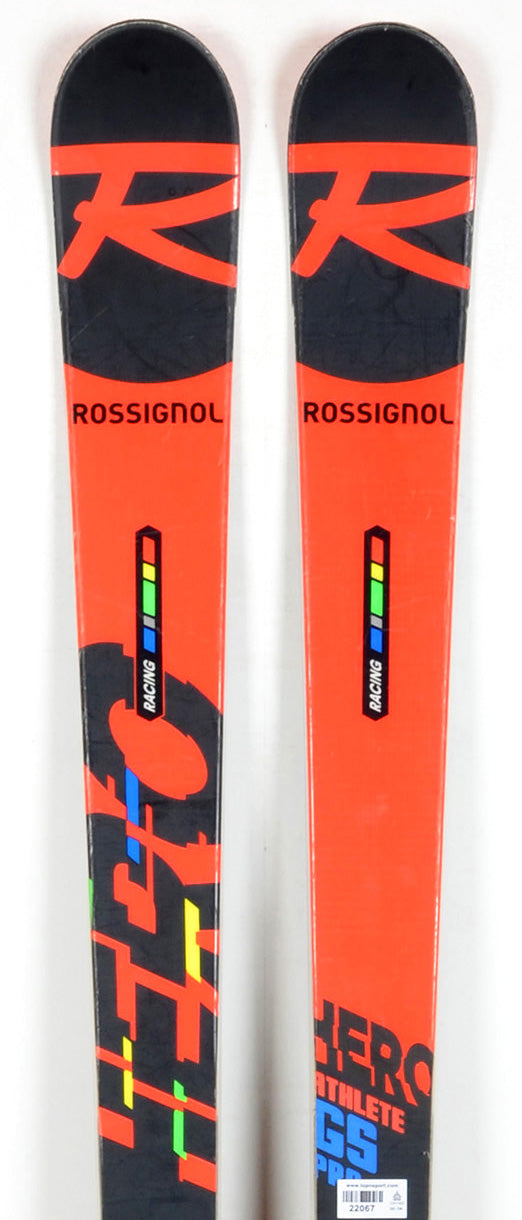 Rossignol HERO ATHLETE GS PRO black / red - skis d'occasion Junior