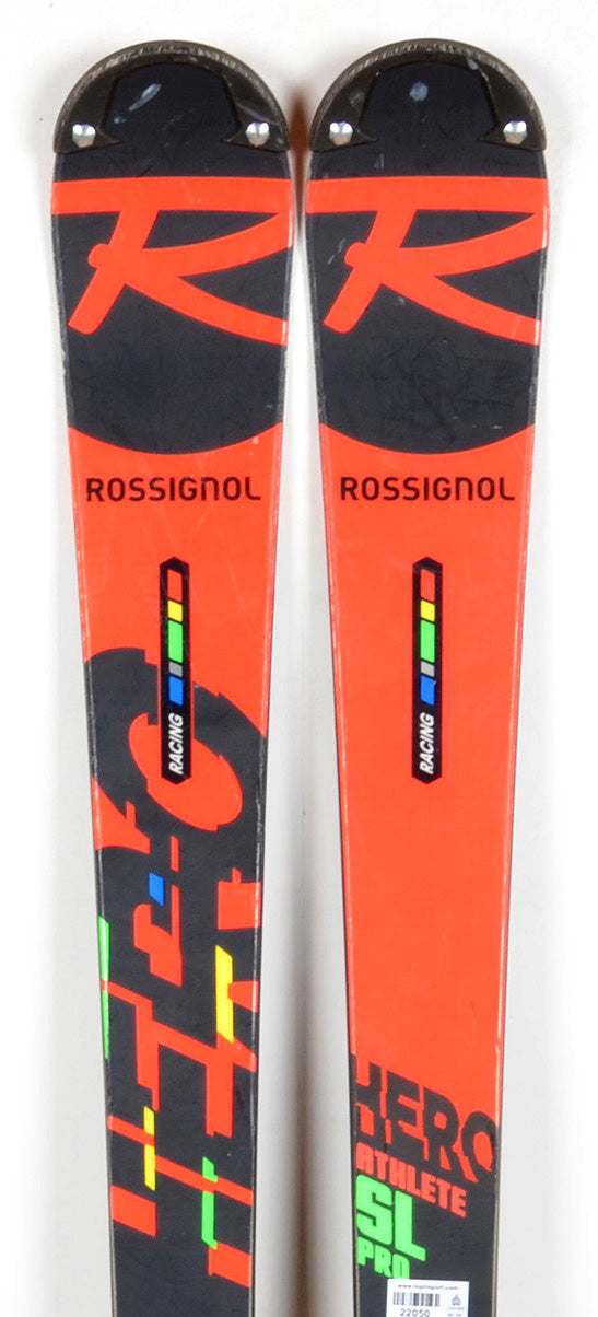 Rossignol HERO ATHLETE SL PRO red / black - skis d'occasion Junior