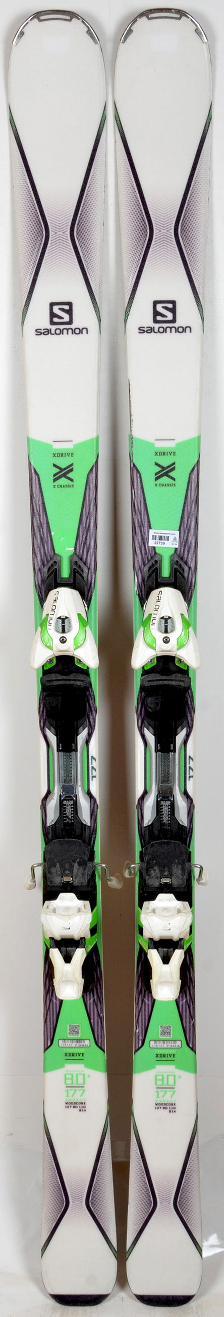Salomon X-DRIVE 8.0 R BASALT - skis d'occasion