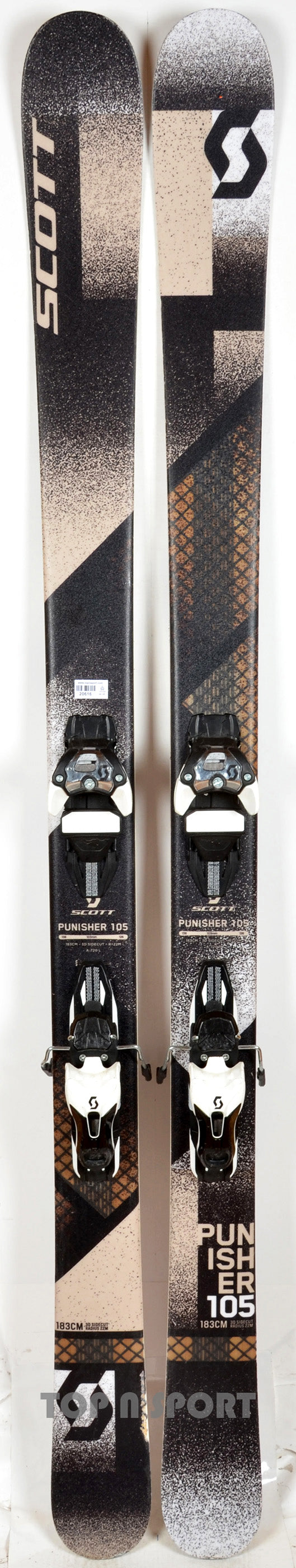 Scott PUNISHER 105 black - skis d'occasion