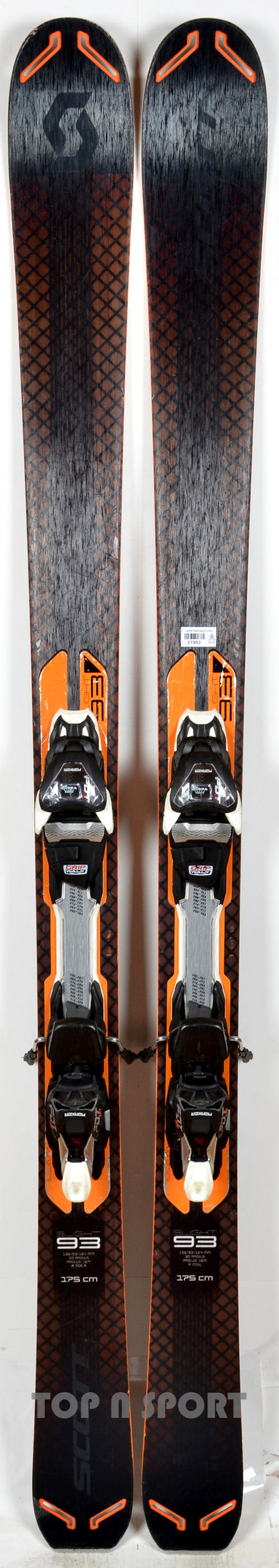 Scott SLIGHT 93 black - skis d'occasion