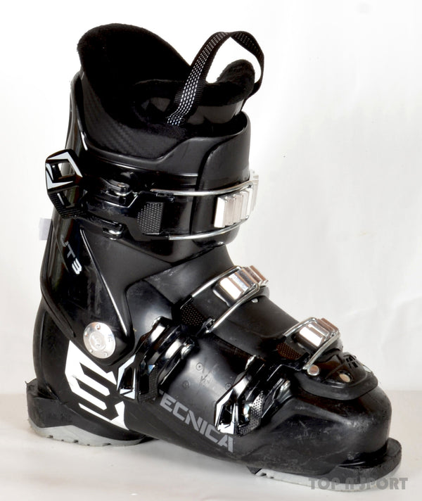 Tecnica JT3 black / white - Chaussures de ski d'occasion Junior