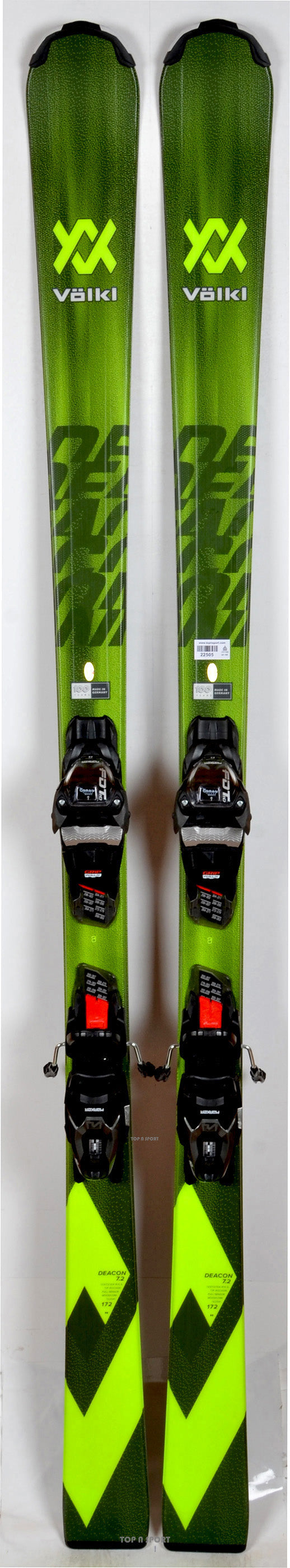 Pack neuf skis Völkl DEACON 7.2 Blk/Gr + MARKER FDT 10 - neuf déstockage