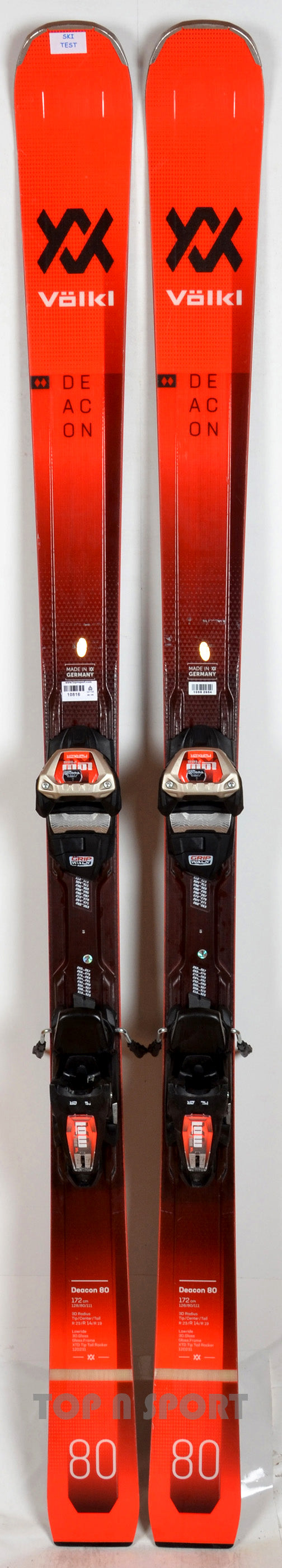 Völkl DEACON 80 + Fixations Lowride XL 13 - TEST 2022 - skis d'occasion