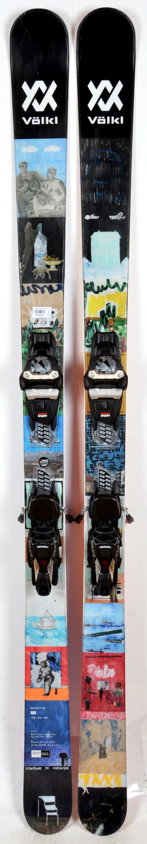 Völkl REVOLT 86 + SQUIRE 11 - TEST 2023 - skis d'occasion