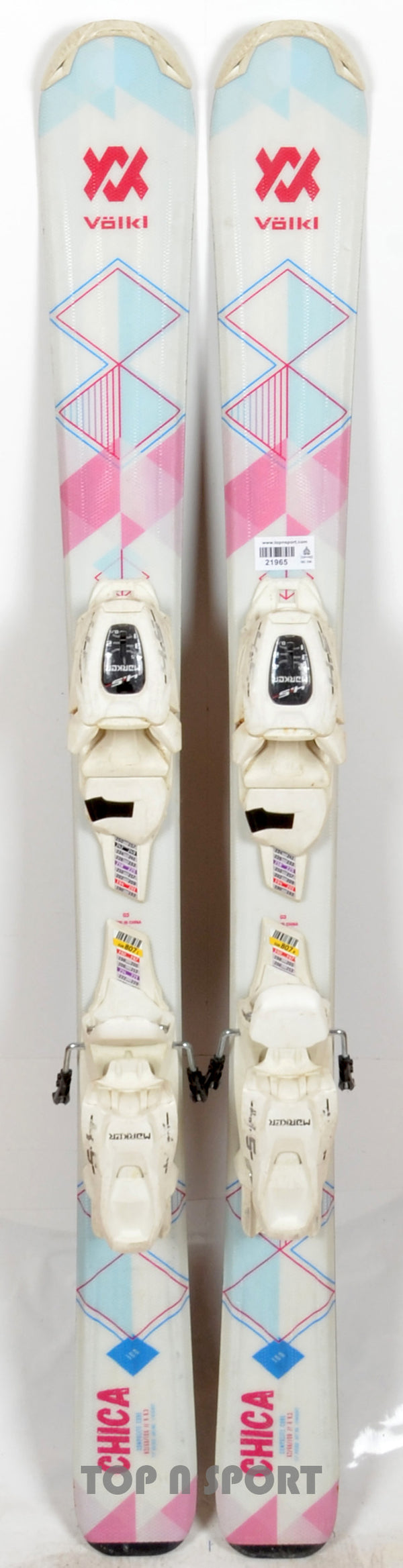 Völkl CHICA white / multi - skis d'occasion Junior