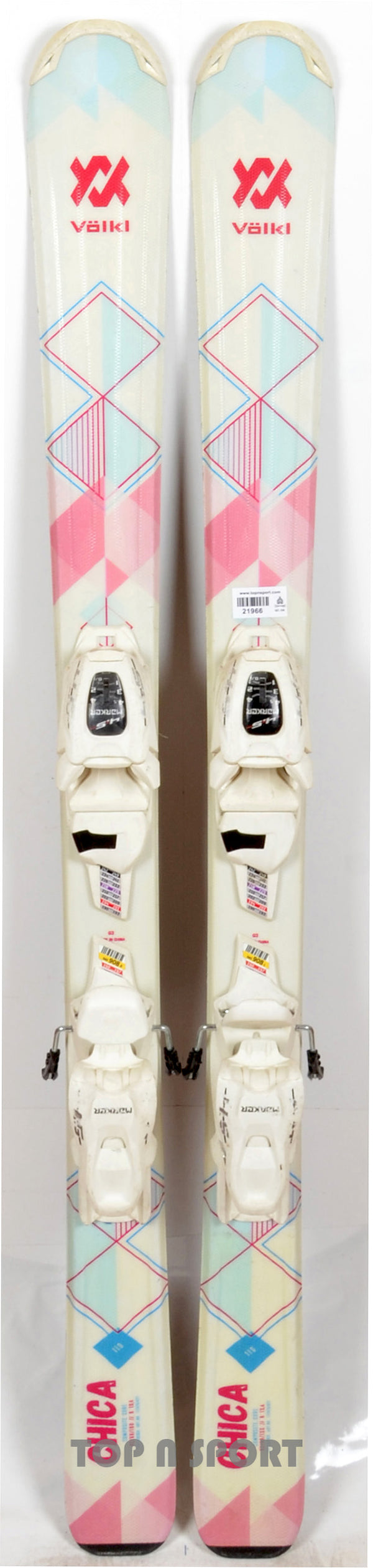 Völkl CHICA white / multi - skis d'occasion Junior