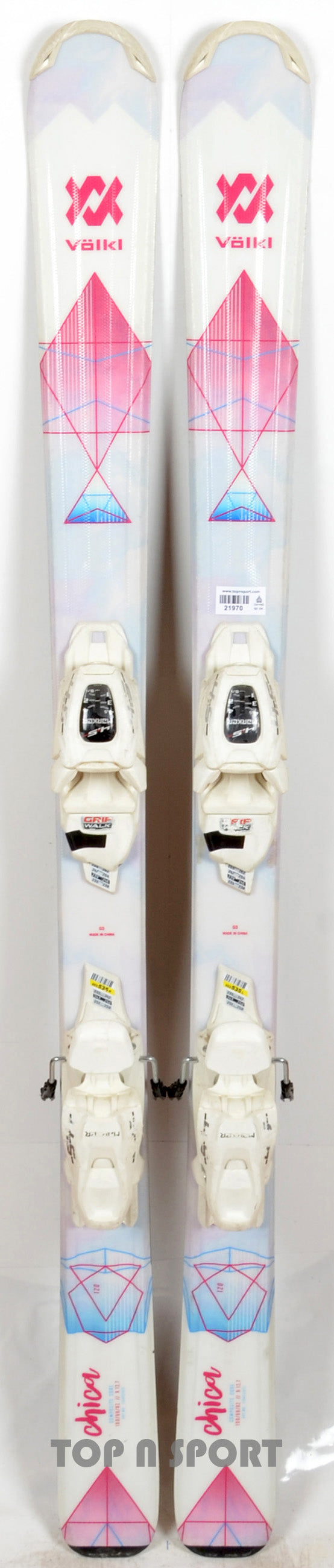 Völkl CHICA Vmotion white - skis d'occasion Junior