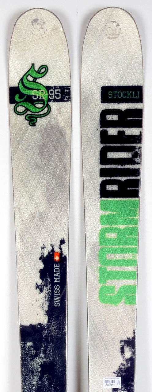 Stöckli STORMRIDER 95 grey / green - skis d'occasion