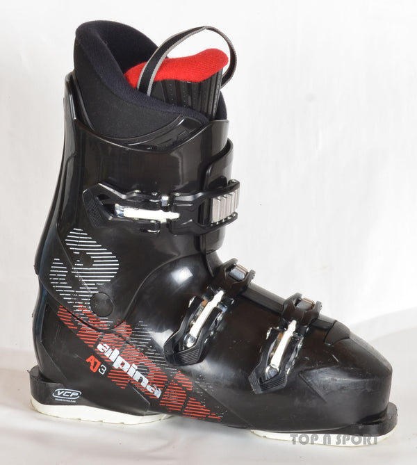 Alpina AJ 3 Black - chaussures de ski d'occasion Junior