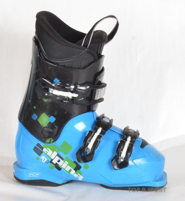 Alpina AJ 3 blue - chaussures de ski d'occasion Junior