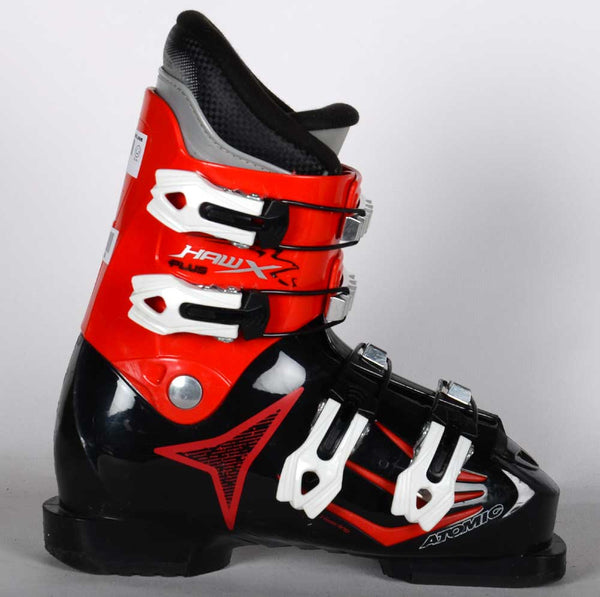 Atomic HAWX PLUS JR BLACK/RED - Chaussures de ski d'occasion Junior