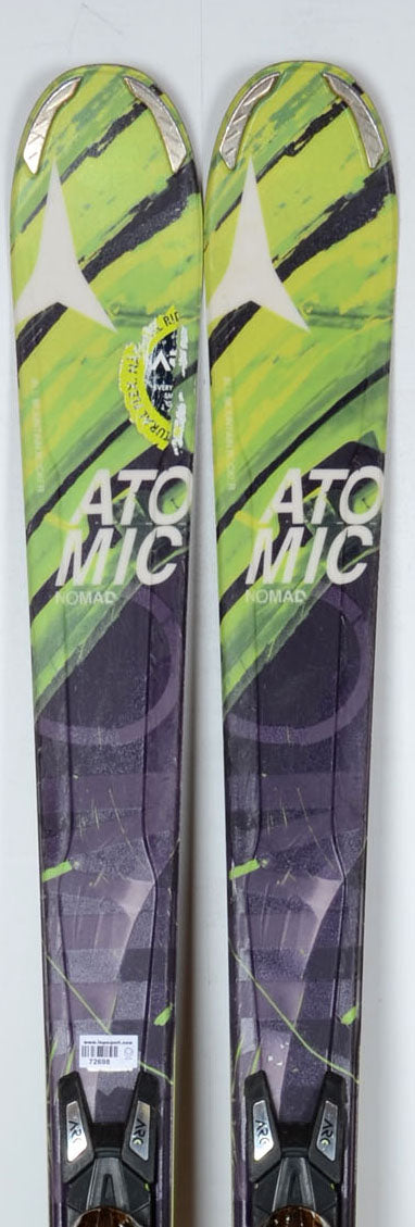 skis ATOMIC NOMAD (S) TUNE, all mountain rocker, handmade, BLUE + Atomic Ezytrak 10 skis ATOMIC NOMAD (S) TUNE, all mountain rocker, handmade, BLUE + Atomic Ezytrak 10