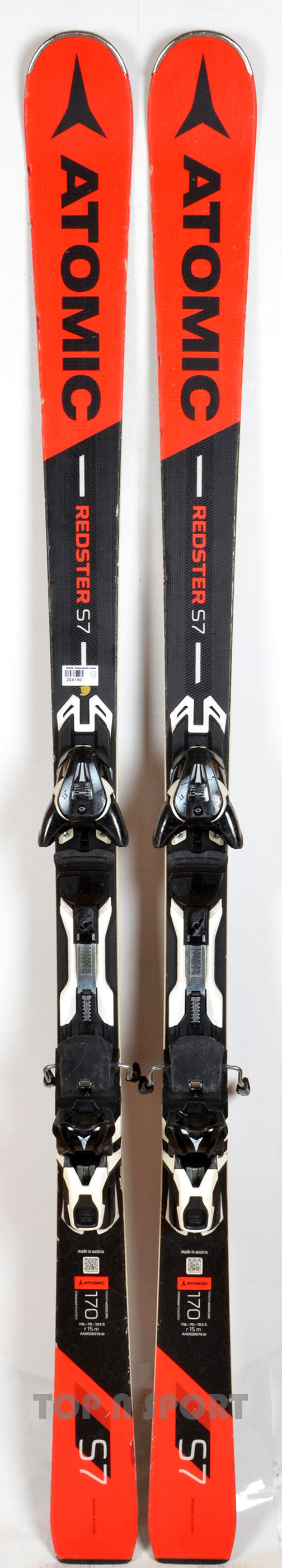 Atomic REDSTER S7 red - skis d'occasion
