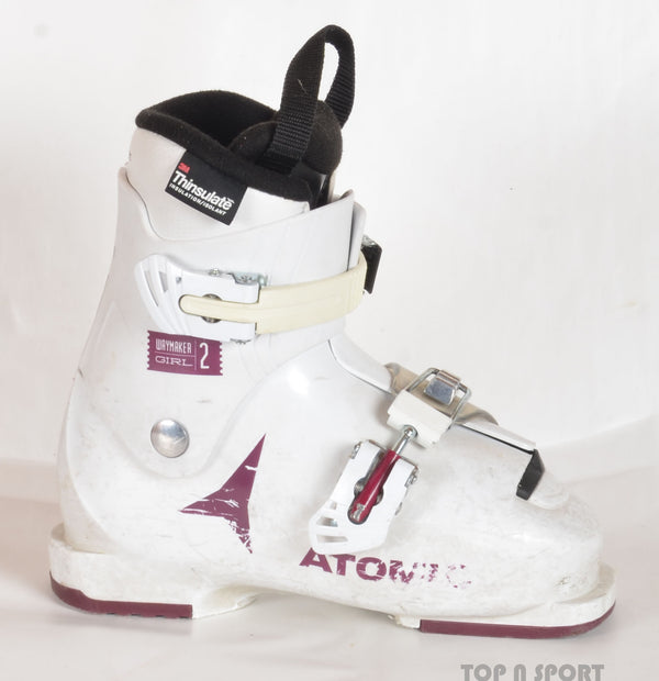 Atomic WAYMAKER GIRL 2 white - chaussures de ski d'occasion Junior
