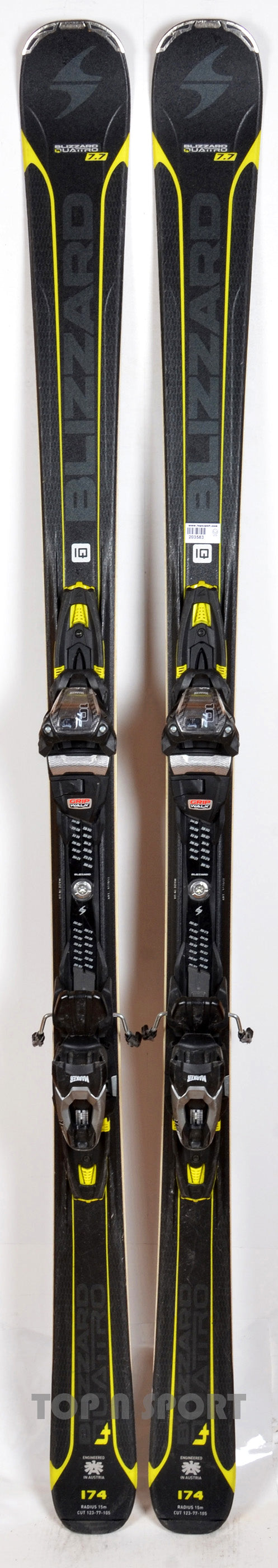 Blizzard QUATTRO 7.7 - skis d'occasion