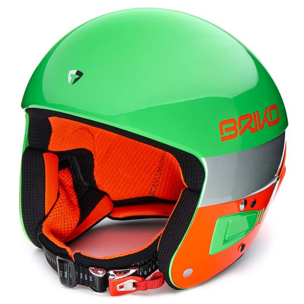 Briko Vulcano FIS 6.8 Green Orange - casque de ski neuf adulte