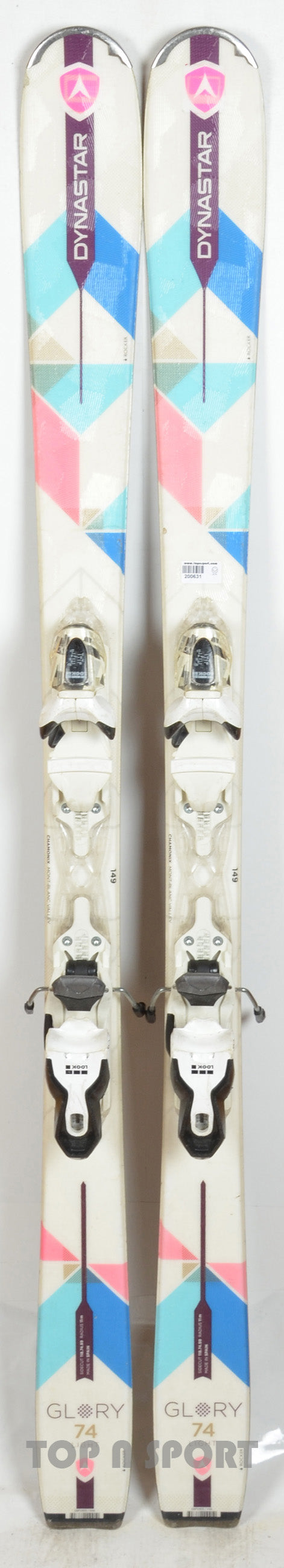 Dynastar GLORY 74 white - skis d'occasion Femme