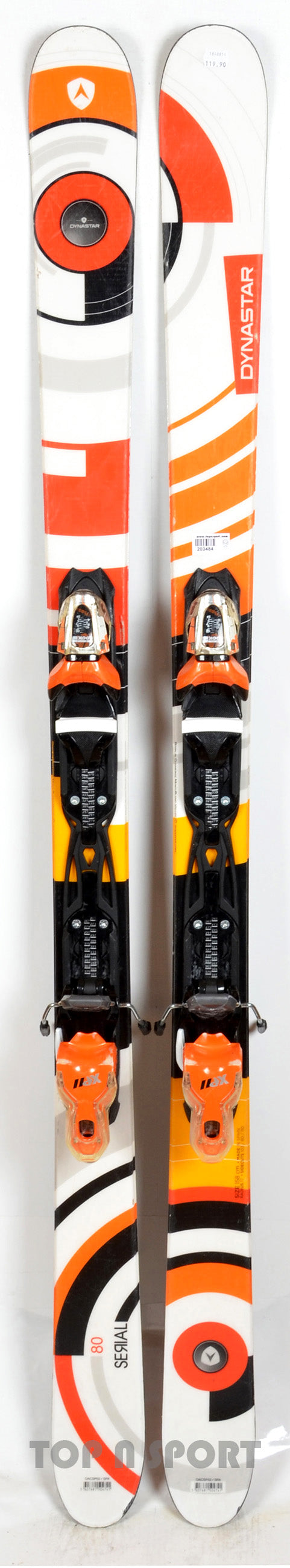 Ski Dynastar SERIAL 138 Cm + Fixations – Occasion Piste, Contrôlé, Griffures Esthétiques
