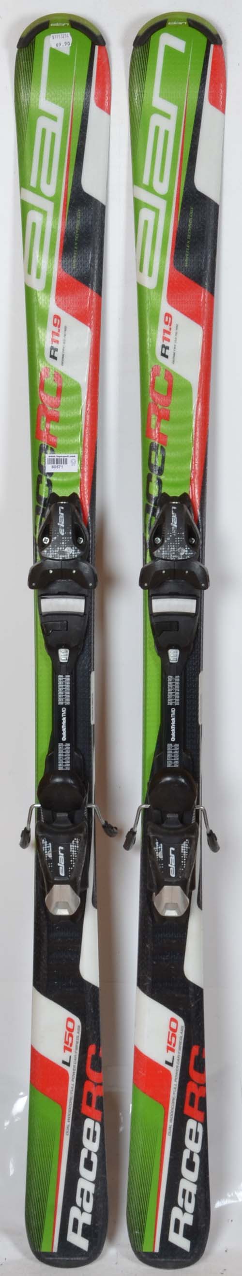 Elan RC RACE green - skis d'occasion Junior