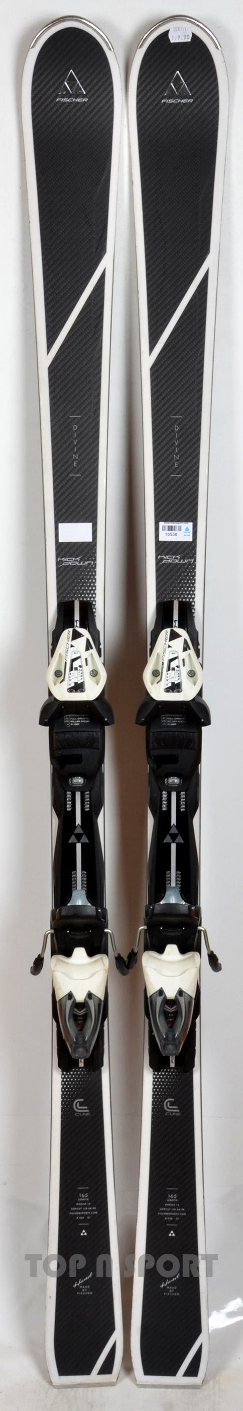 Fischer C-LINE DIVINE black - skis d'occasion Femme