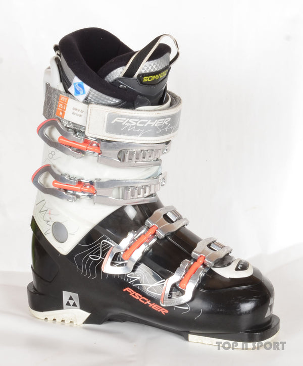 Fischer MY STYLE 8 black/white - chaussures de ski d'occasion  Femme