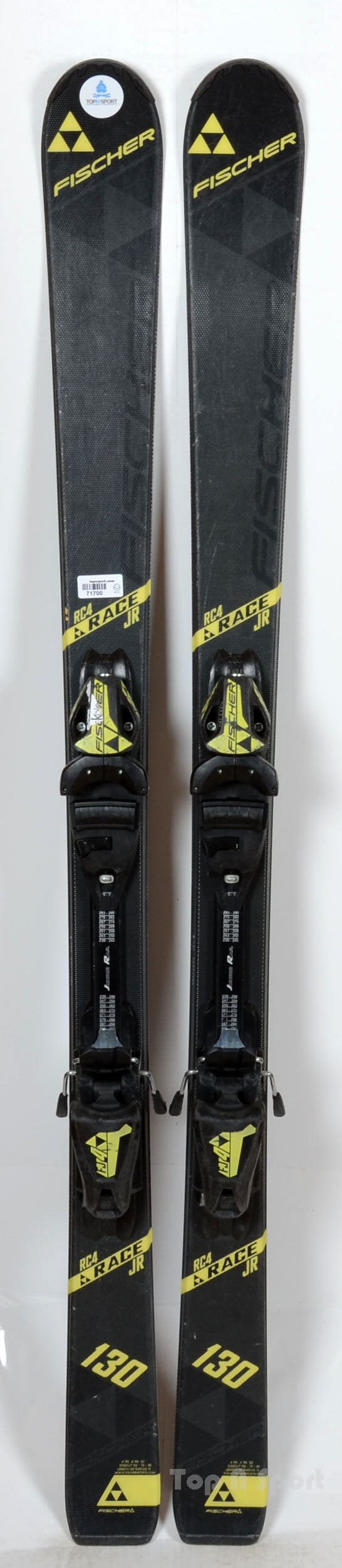 Fischer RC 4 RACE JR Full blk - skis d'occasion Junior