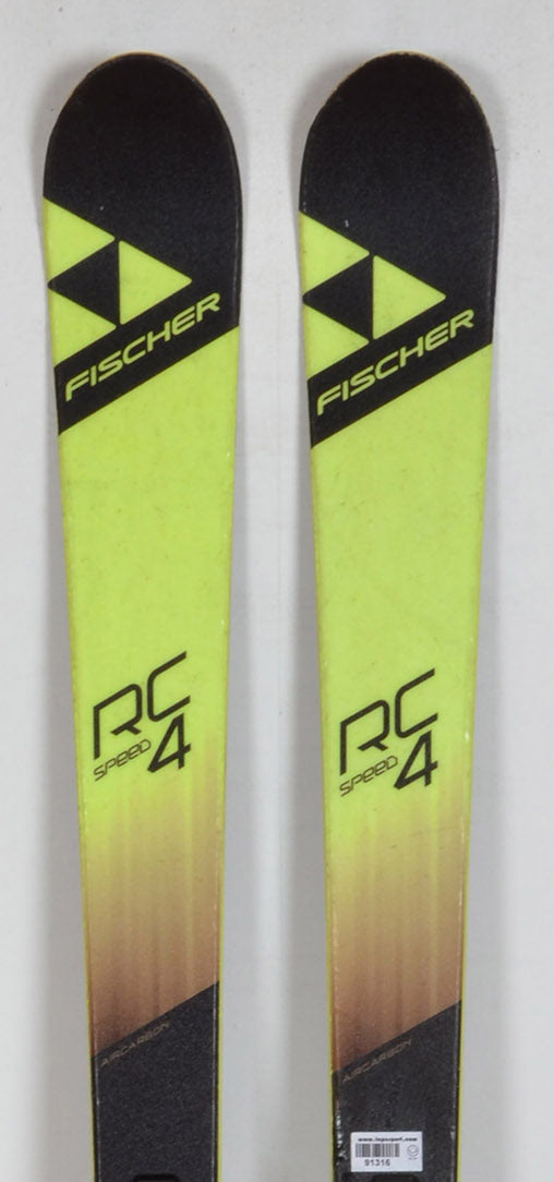Fischer RC4 SPEED JR yellow - skis d'occasion Junior