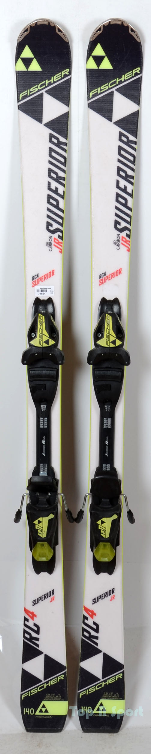 Fischer RC4 SUPERIOR JR White - skis d'occasion Junior