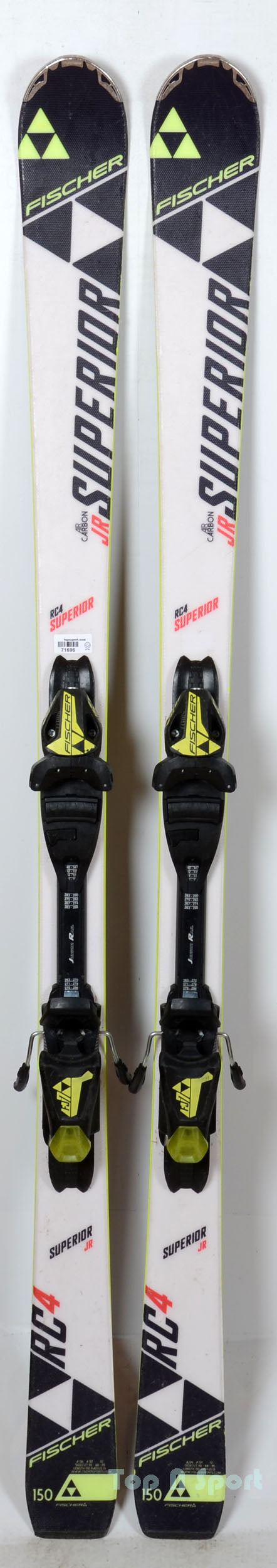 Fischer RC4 SUPERIOR JR White - skis d'occasion Junior