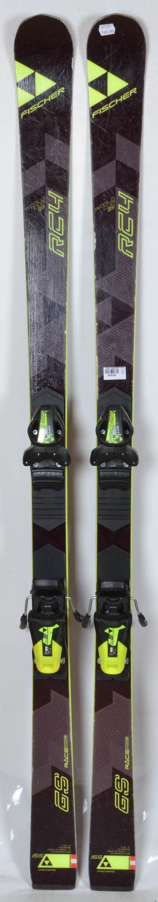 Fischer RC4 Worldcup GS JR FIS - skis d'occasion Junior