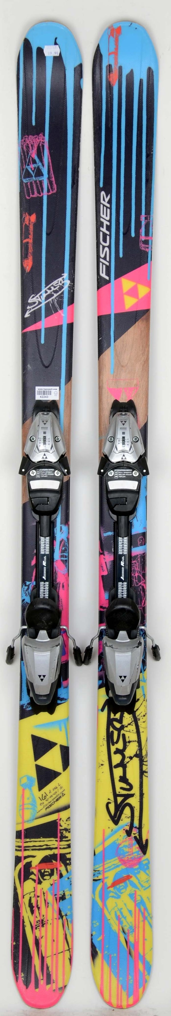 Fischer STUNNER Black - skis d'occasion Junior