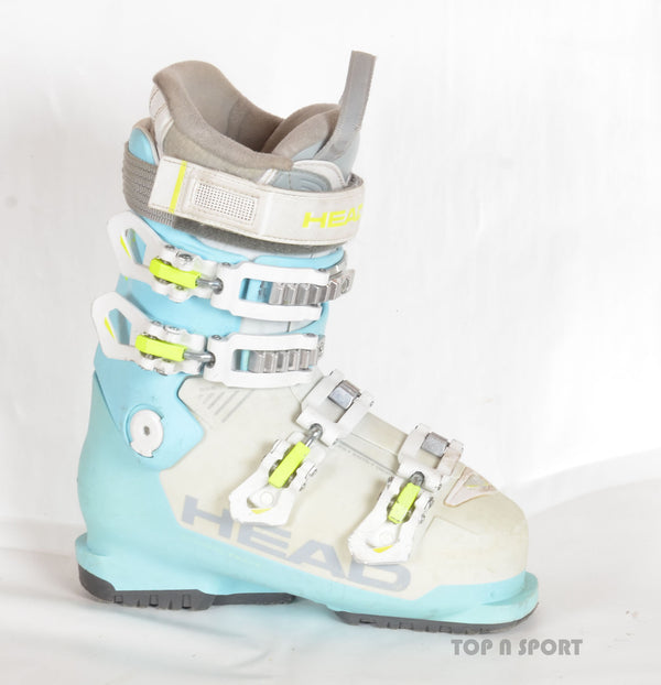 Head ADVANT EDGE 75 W white/blue - chaussures de ski d'occasion Femme