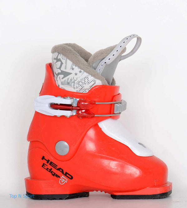 Head EDGE J1 red - Chaussures de ski d'occasion Junior