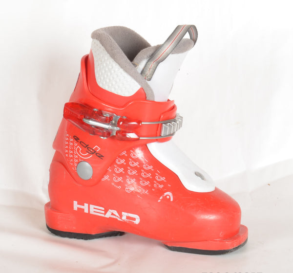 Head EDGE J1 red/white - chaussures de ski d'occasion Junior