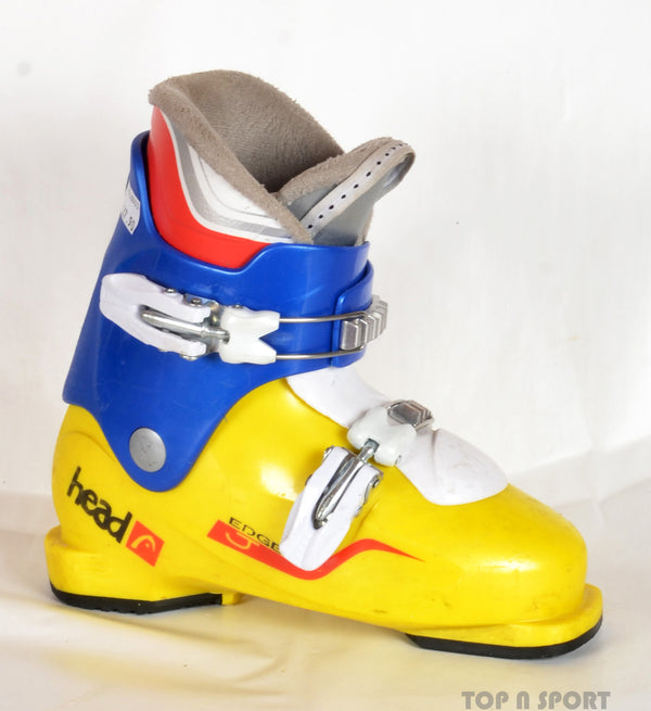 Head EDGE J2 blue/yellow - chaussures de ski d'occasion  Junior